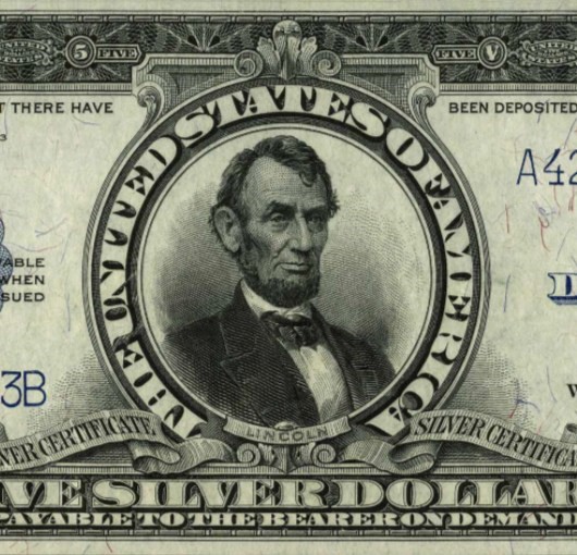 USA Lincoln Port Hole Silver Certificate