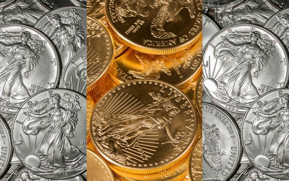 Silver Walking Liberty Coins Gold Eagles Coins